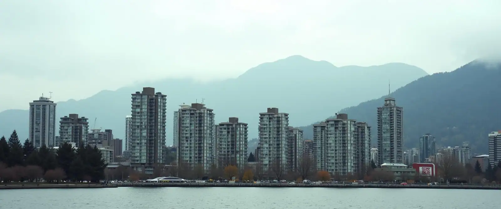 A managed BC residential building at golden hour